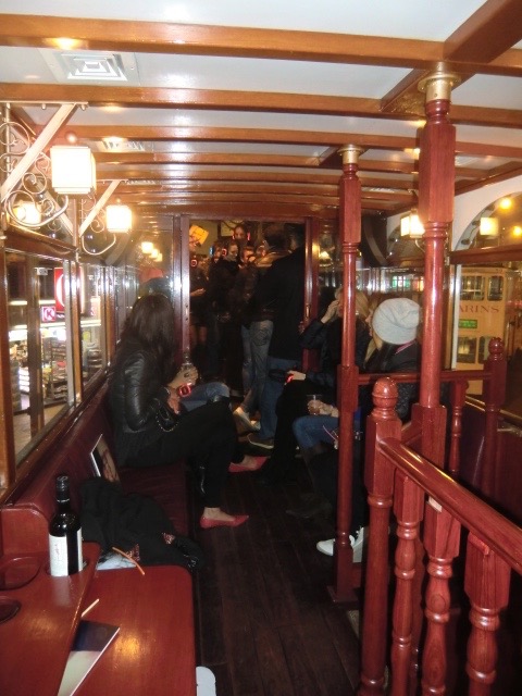 Silent disco party on board one of Hong Kong's antique trams